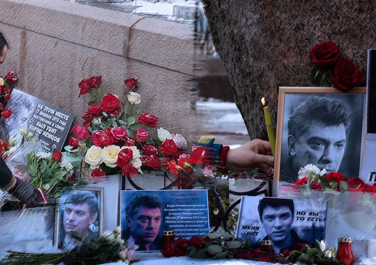 В Москве благодаря «неофициальному разрешению» прошла акция памяти Бориса Немцова
